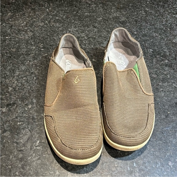 OluKai Brown Loafers Comfortable Slip-Ons - Picture 1 of 6